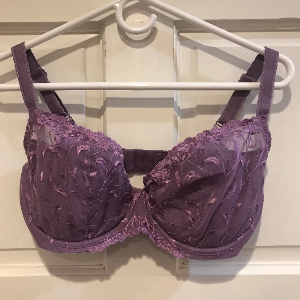 Victoria's Secret Demi Bra Lace Purple 34DD